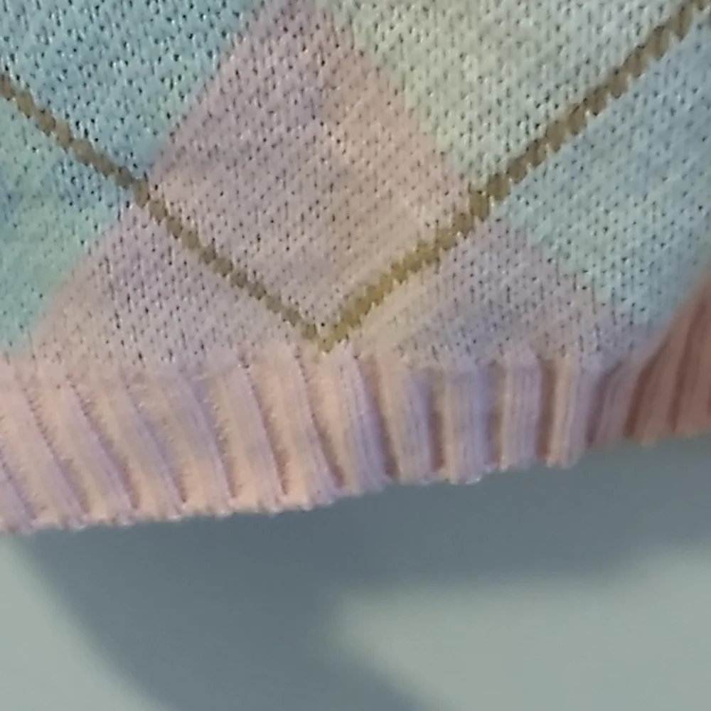 🔴 Cottagecore Argyle Sweater - Picture 2 of 4